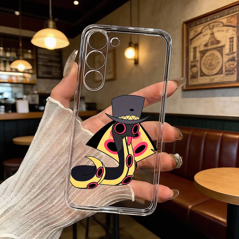 

Sir Pentious H-Hazbin H-Hotel Phone Case For Samsung Galaxy A71,A70,A52,A51,A40,A30 Transparent Cover Samsung a70