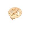 Europe, America, fashionable gold geometric spiral line ring women, light luxury niche opening adjustable index finger ring