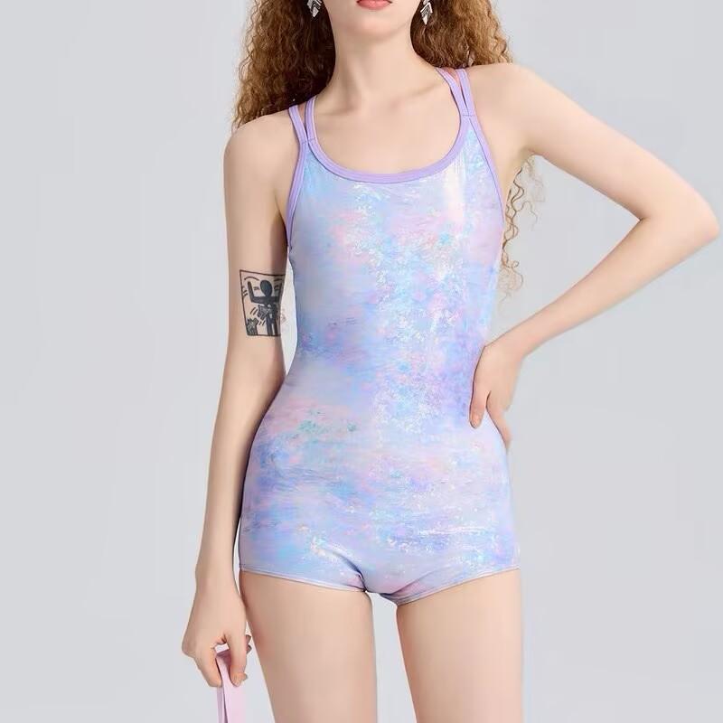 1011 New Flat-angle Racing Swimsuit Women's High-end Swimming Pool Professional Training Hot Spring Quick-drying Swimsuit