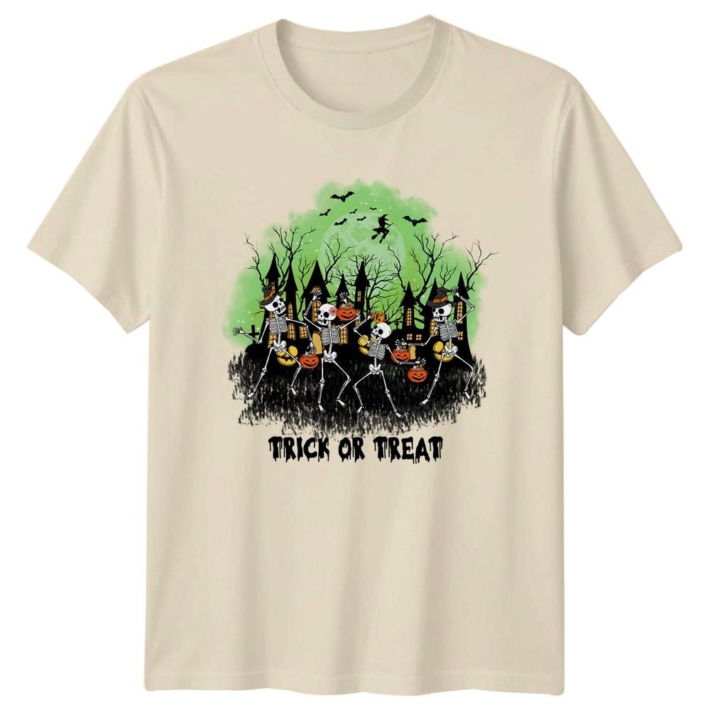Trick Or Treat TShirt Skeleton Halloween Gift For Him And Her