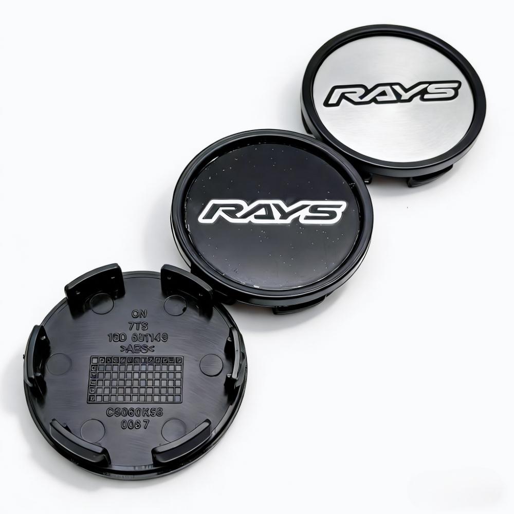 4 szt. 58 mm 53 mm Kołpaki Środkowe Kół Samochodowych Z Logo Rays Emblemat Odznaka Osłony Środkowe Piast Kół Pokrowiec Przeciwpyłowy Środka Felgi Zamienne Akcesoria Piast