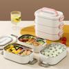 Large Capacity Stainless Steel Lunch Box Insulated Divided Food Storage Container  for Home