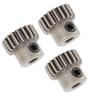 3PCS RC Car Motor Gear M0.6 3.175mm Bore Steel Powder Alloy Pinion Motor Gear Replacement 21T