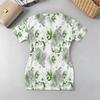 Women's Floral V-Neck Short Sleeve Slim Fit Bodycon Mini Dress - Soft Comfy, Ideal for Beach, Daily Wear & Short Trips