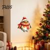 Nature Inspired Wall Decor Christmas Bird Sticker, Cute Watercolor Decals with Wreath/Scarf/Hat/Ear Warmer, PVC Waterproof Holiday Window Stickers for