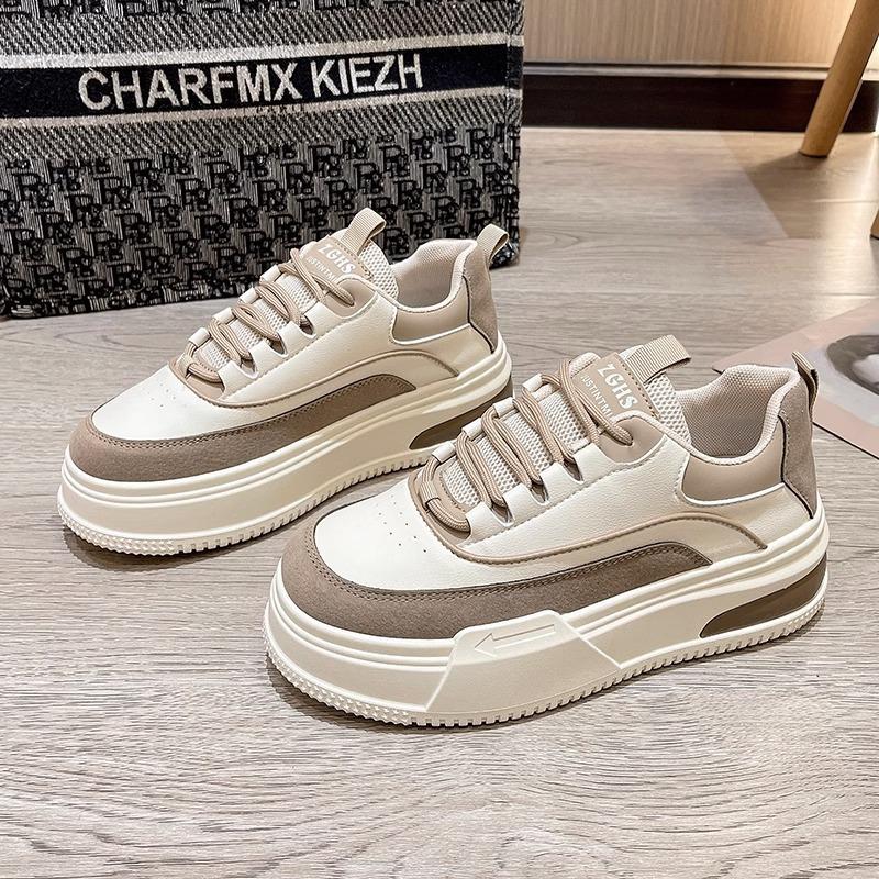 Niche Shoes Women's Spring and Autumn Board Shoes New Sports Platform Cake Shoes Versatile Board Shoes
