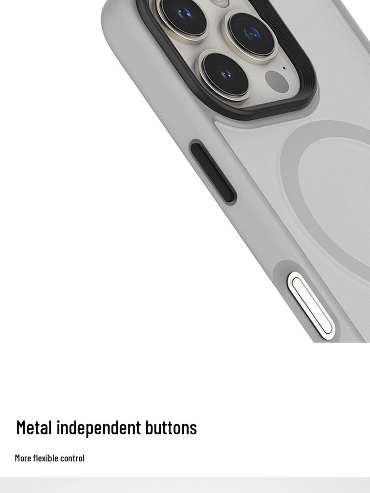 Matte Magnetic Anti-Drop Phone Case with Stand for iPhone 17 Pro Max
