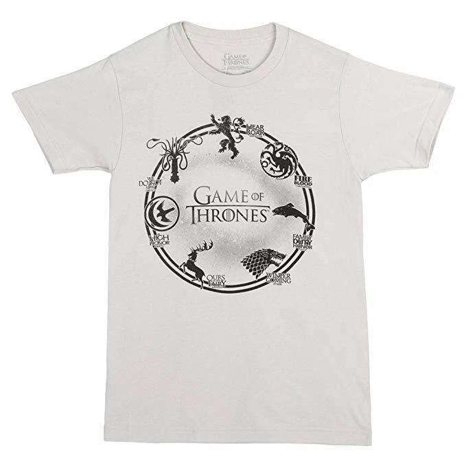 Game Of Thrones SEVEN HOUSES CIRCLE SIGILS RING T-Shirt NWT 100% Authentic S-3XL S