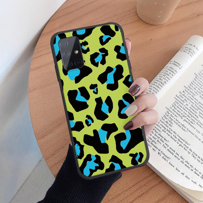 Leopard Print Phone Case For Samsung Galaxy A51 4G 5G A71 5G Protection Back Cover Soft Silicone Fundas For Samsung A 51 Coque