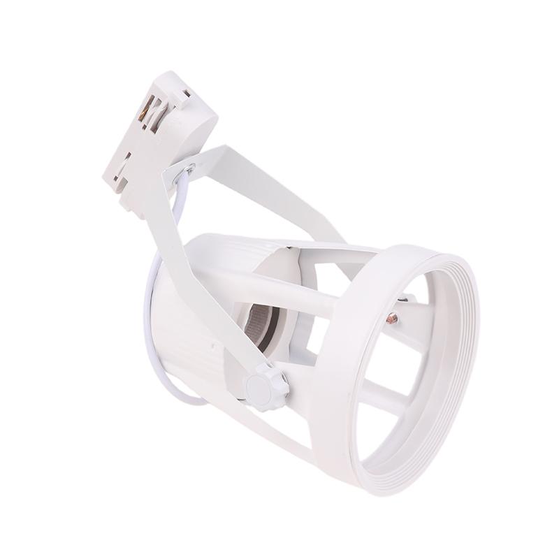 Par30 Led E27 Track Light Bracket Base 2/3Wires Rail Ceiling Lamps Holder Clothing Store Living Room Commercial Use