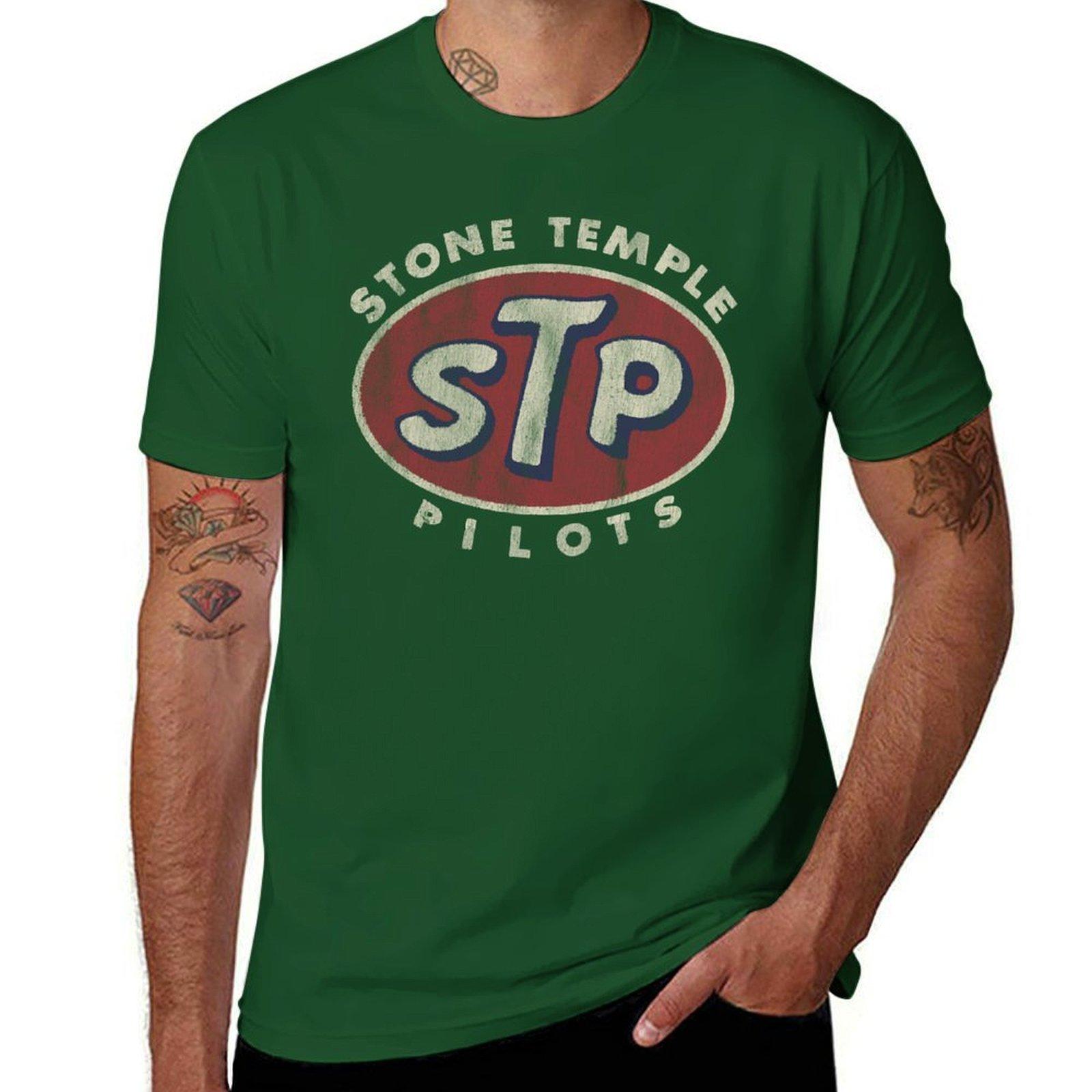STP Vintage T-Shirt blanks anime plain black t shirts for men 4XL
