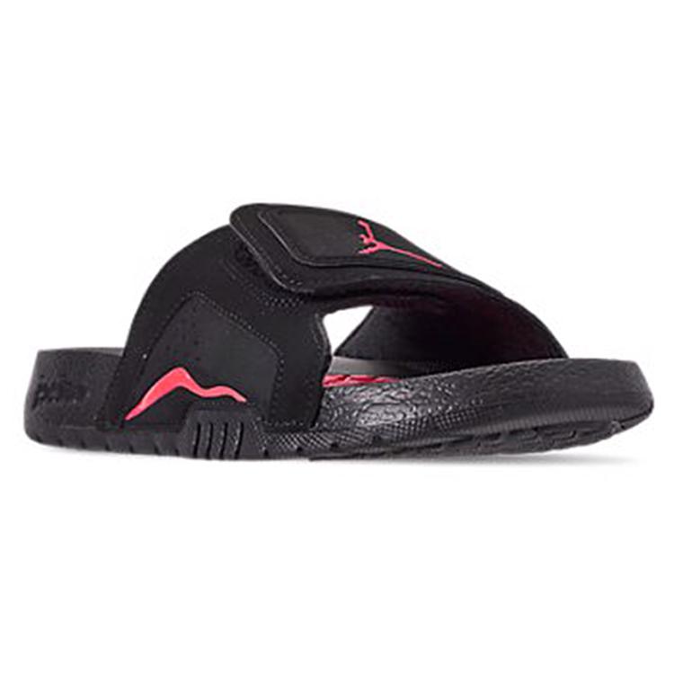 New JORDAN Hydro Vi Retro Infrared Black Red Sports Slippers 'Black Infrared 23' Gs 655327-060