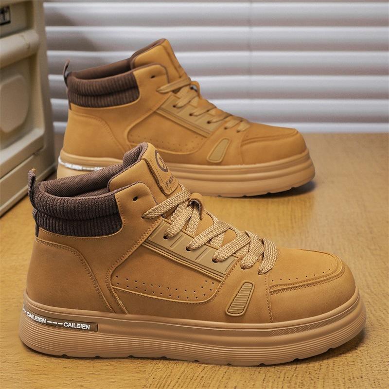 Frühjahrs-Herrenschuhe neue atmungsaktive High-Top Herren vielseitige leichte verschleißfeste Sportschuhe Freizeit-Boarding-Schuhe