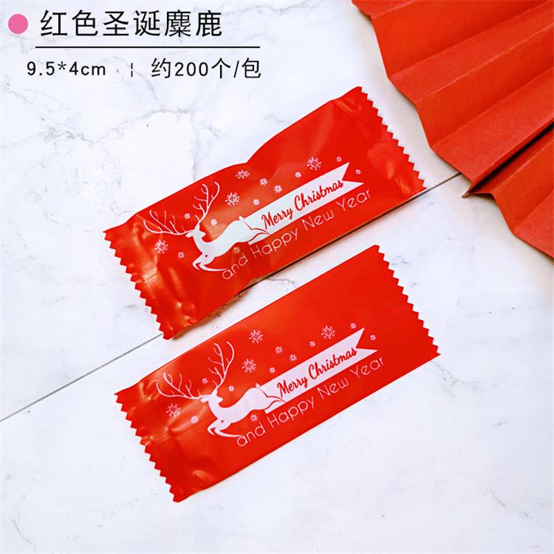 100 Stück Neue Schneeflocken-Knusperverpackung Blumentee Kekse Nougat Maschinell versiegelt Transparente Gefrostete Beutel Weihnachtsgeschenkverpackung