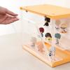 Fuji Boeki Collection Case, Acrylic Case, Figure Case, 30cm Wide x 17.6cm Deep x 23.3cm High, 3 Tiers, Yellow, Product Number 29028