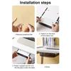 Under Desk Drawer Attachable Hidden Self-Adhesive Slide-out Plastic Stick On Drawer Under Desk Organizer Office Supplies