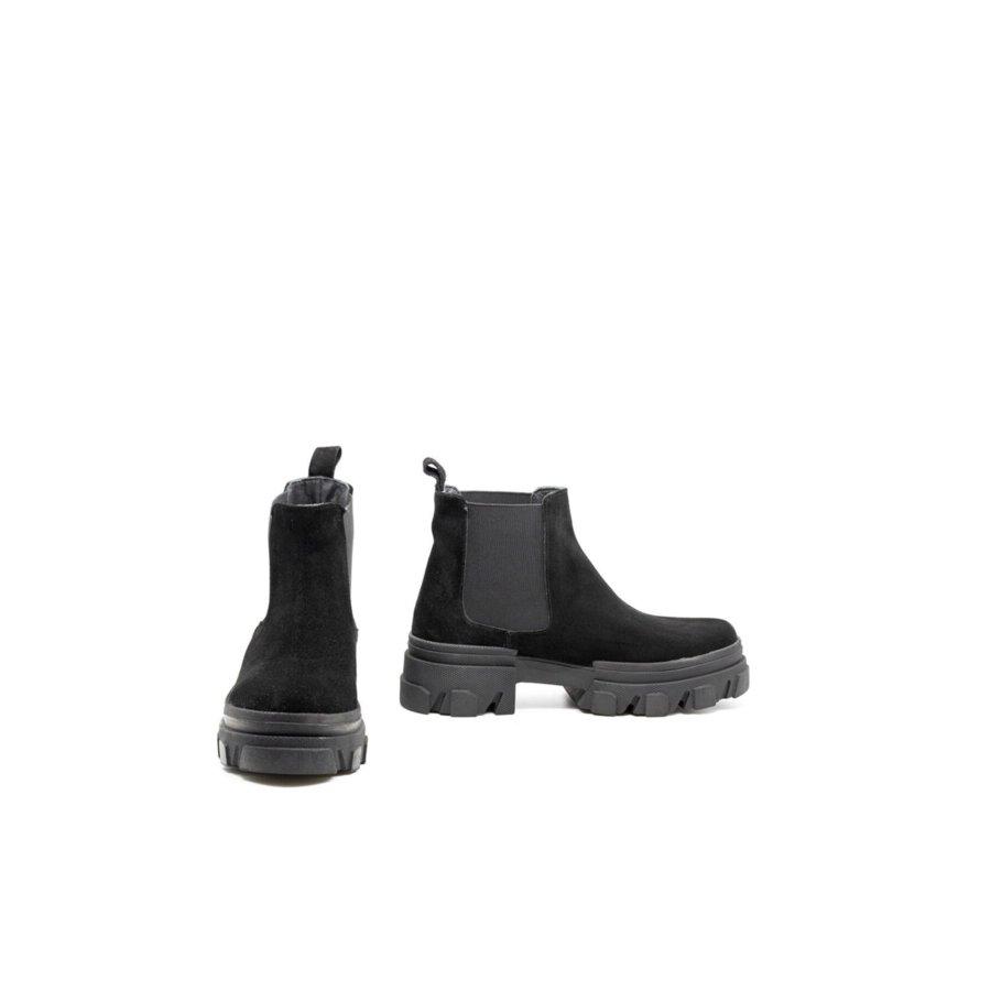 Women's Genuine Suede Leather Casual Boots Chelsea