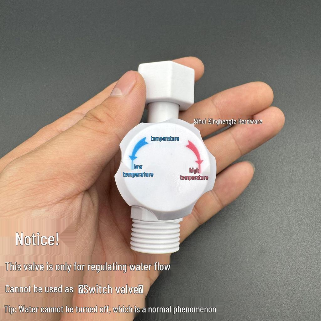 Instant Water Heater Temperature Control Valve, 4-Point Male/Female Thread, 1/2 Union, Fast-Heat Flow Control