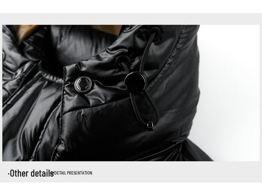 Men's Lightweight Trendy White Duck Down Hooded Jacket - Warm, Fashionable, and Detachable for Autumn and Winter Casual Wear