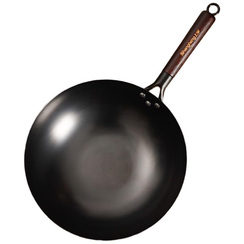 Shangheng Fine Iron Flat-Bottom Wok