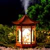 Chinese-Style Mini Humidifier & Night Light - USB- Portable Cool/Dry Mist Air Humidifier with Traditional Pagoda/Tortoise Design, ABS Quiet Operation