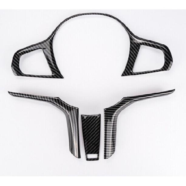Carbon Fiber Steering Wheel For BMW X3 X4 X3M X4M iX3 2020-2023 Button Frame 4pc