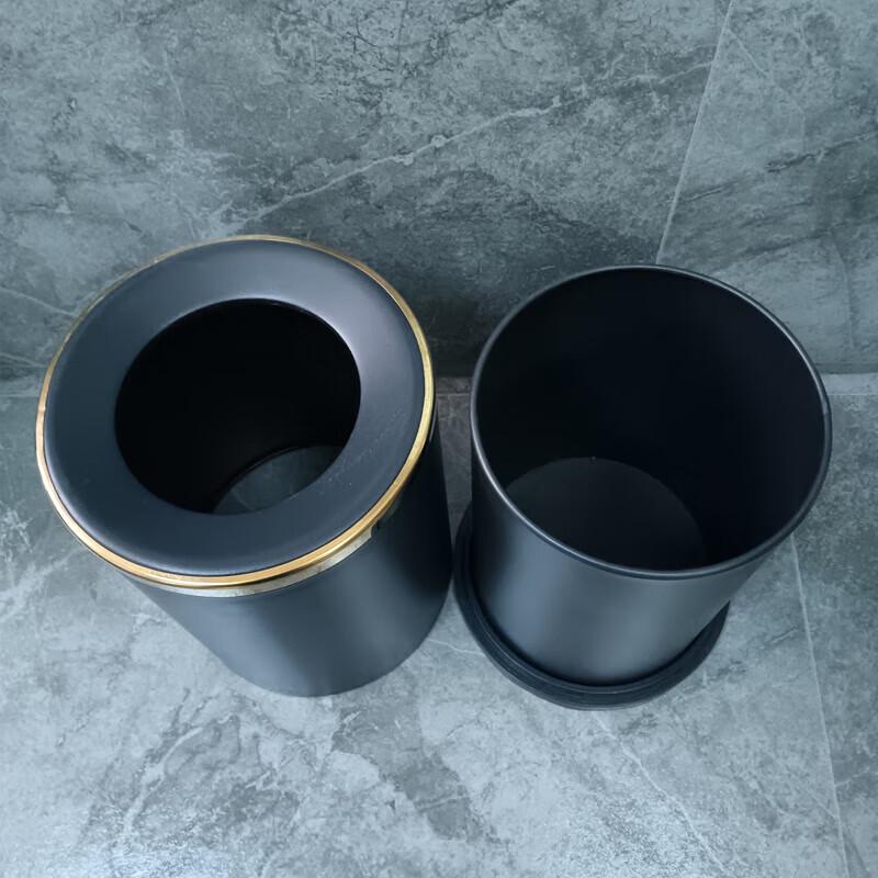 NHZHIW Round Iron Trash Can