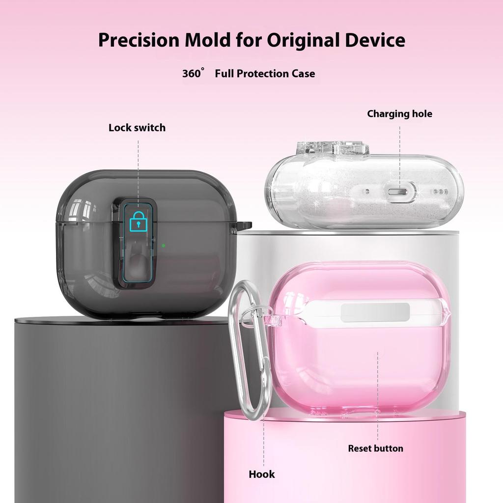 For AirPods Pro 3 Case TPU PC Clear Slim Anti Scratch Protective Cover