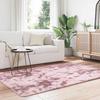 VidaXL Shaggy Rug with Long Pile Powder Pink 130x200 Cm Polyester, Rug, Bedroom Rug, Modern Rug, Living Room Rug, 4102833