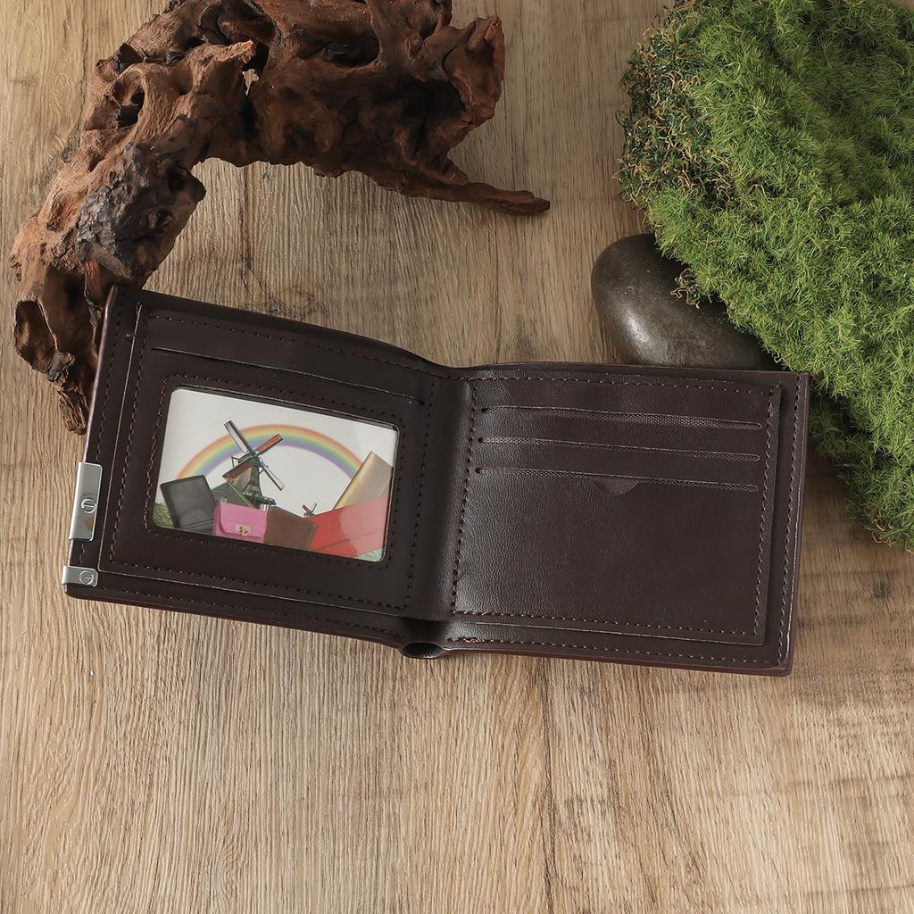 Men's New Black Large Dial Business Watch   Wallet   Pen   Keychain 4-piece Set Gift Box Set