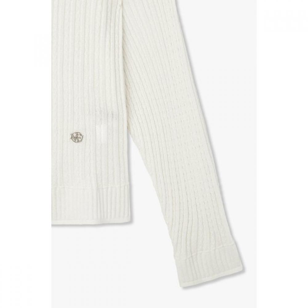 VOV Hooded Cable Knit Zip Up  7156250002 