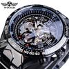 Winner Classic Series Golden Movement Stahl Herren-Skelettuhr Mechanische Top-Marke Luxus-Mode Automatikuhren