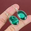 Malachite Earring Genuine Gemstone Earring Handmade Jewelry 925 Sterling Silver Earring Dangle Drop Earring Birthstone Jewelry Gifts For Mom