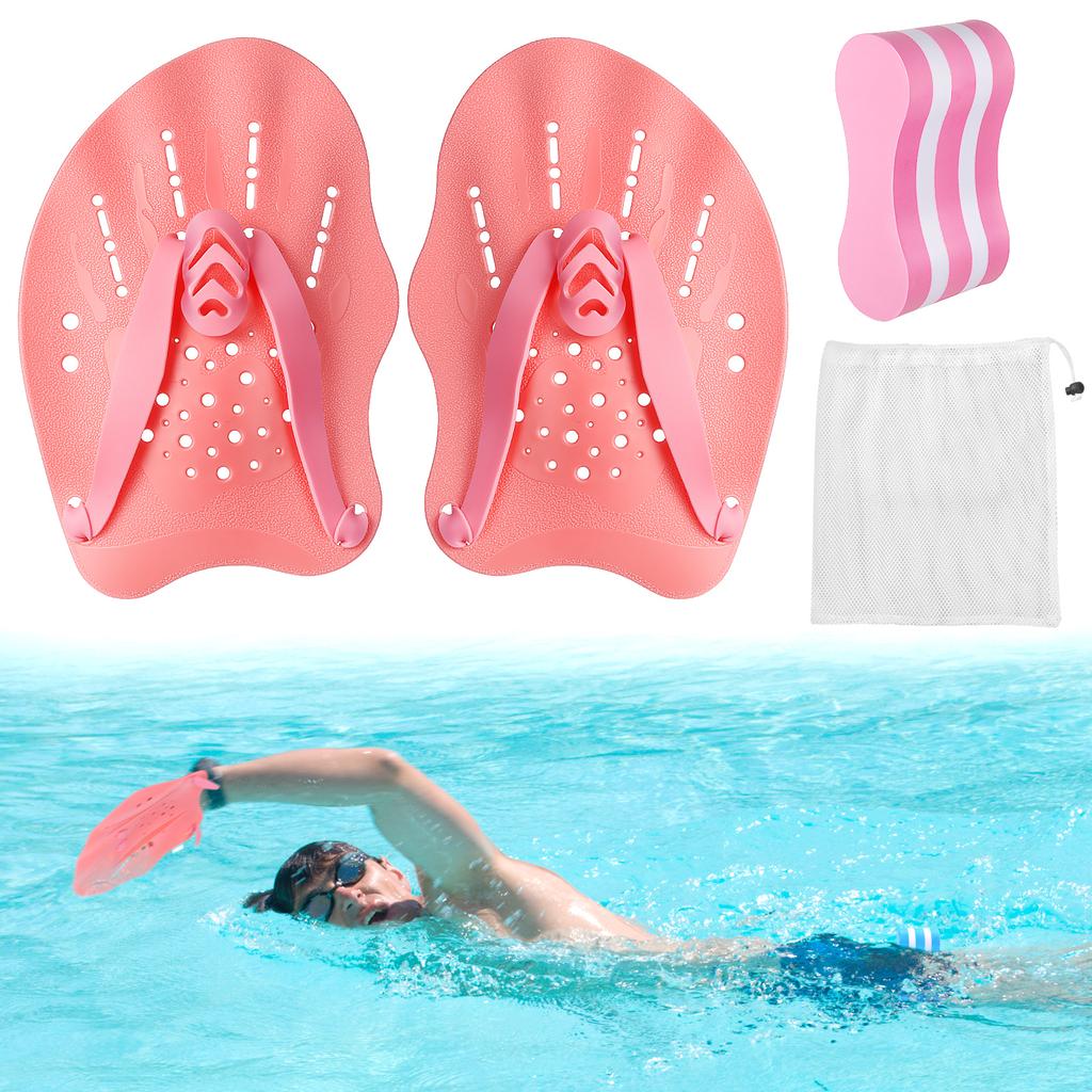 Schwimmtraining Pull Buoy Verstellbarer Riemen Handpaddles Leichtgewichtige Schwimmtrainingsausrüstung 5-Lagen Pull Buoy für Pool