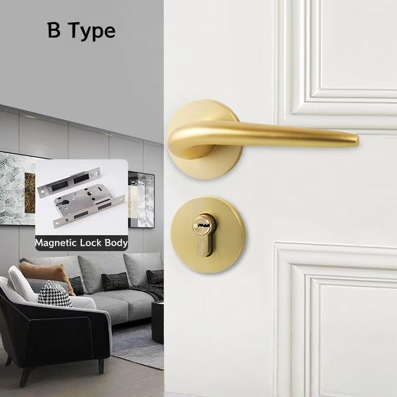 Competitive Price Privacy Door Knob Lock Easy Install Lever Door Lock Handles Set Replacement Kit With All Screws Installation