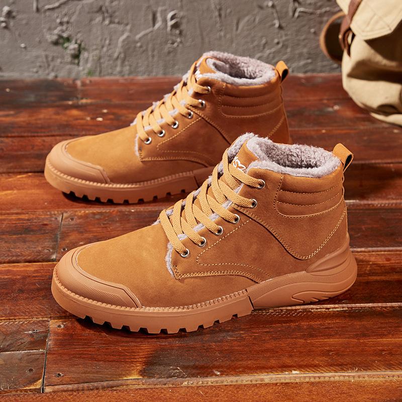 

Boots Men Snow Outdoor Mens Shoes Men s Winter Boots Hiking Ankle Boots Waterproof Men Shoes Work cotton Shoes men Footwear 46