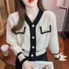 New Women's V-Neck Long-Sleeve Knit Cardigan - Autumn/Winter Fashion