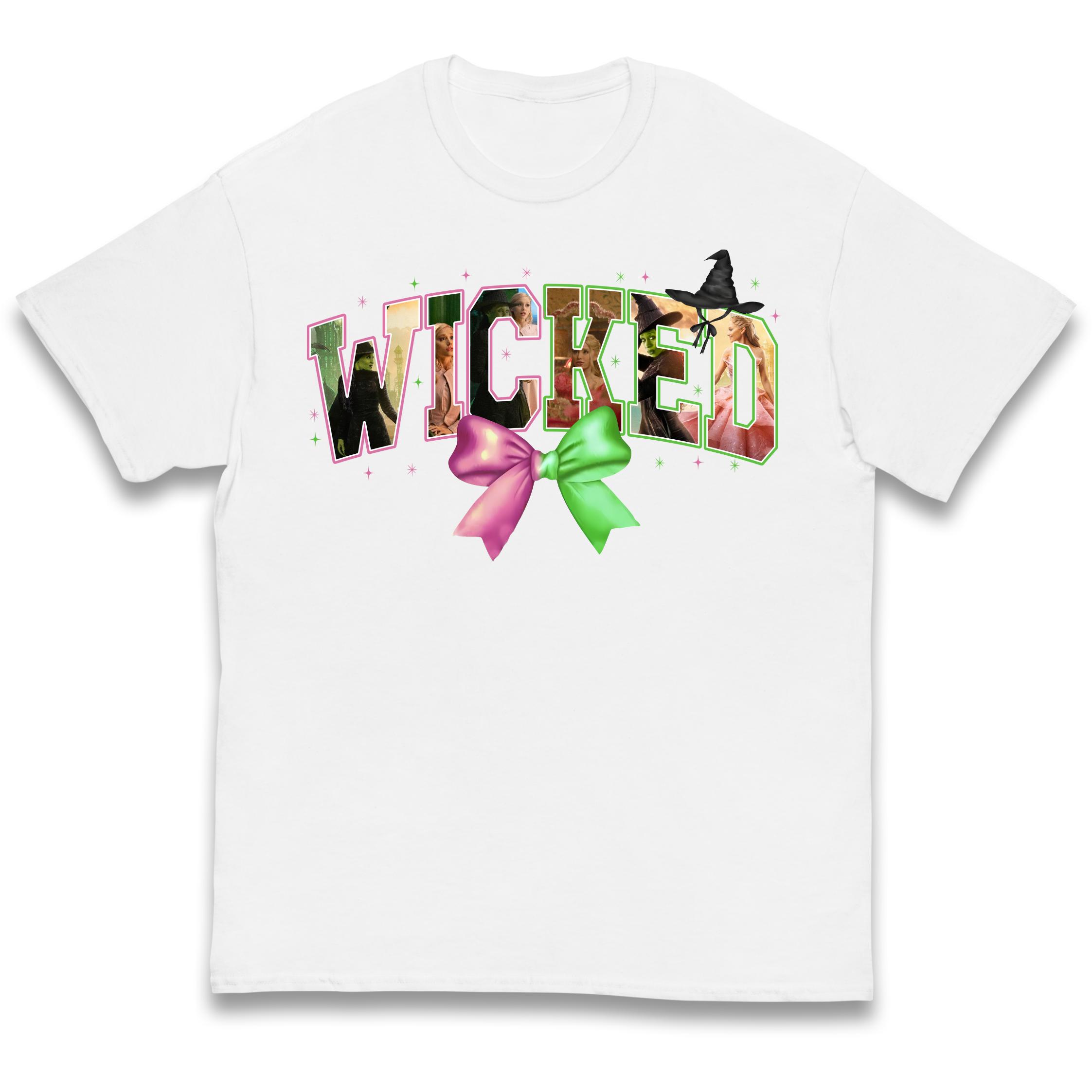 Wicked pink & green Bow Kids T Shirt 100
