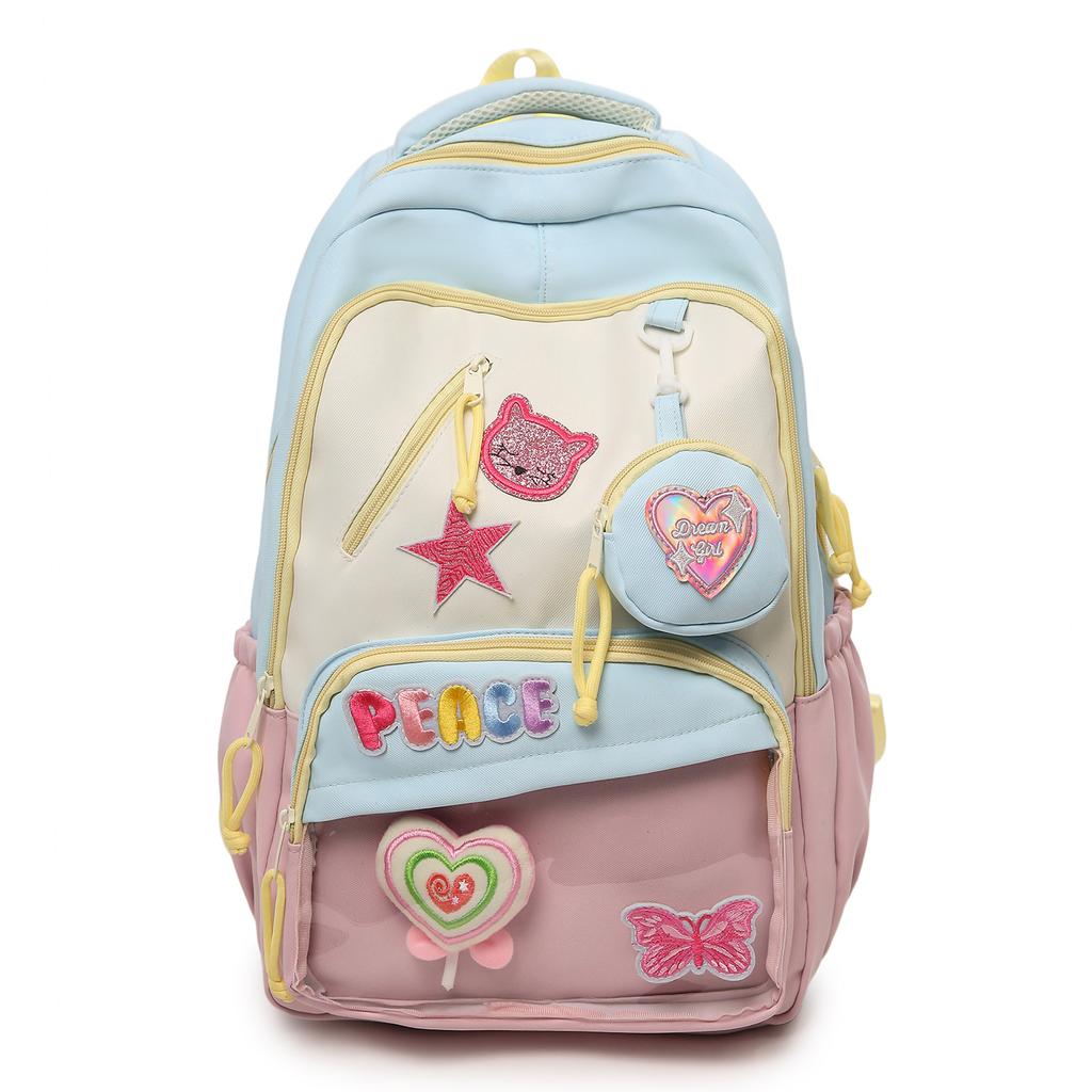 Schoolbag high value dopamine versatile schoolbag commuter backpack new backpack student party leisure trend travel schoolbag