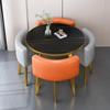Modern Reception & Meeting Table Set: Office & Leisure Round or Square Dining Table with Chairs.