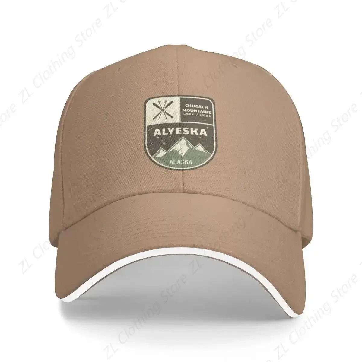 

Alyeska Chugach Mountains Alaska Baseball Cap Dropshipping Vintage Wild Ball Hat WoUnisex Luxury Brand WoWoUnisexs Adjustable