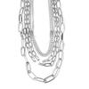 Multilayer  Women Lady Alloy Clavicle Choker Necklace Charm Chain Jewelry