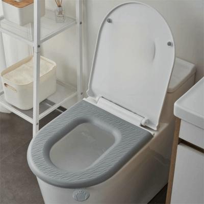 Waschbares Toilettenkissen, wasserdicht, klebrige Toilettensitzauflage, Closestool-Matte, vier Jahreszeiten