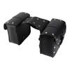 1 Pair Motorcycle Saddlebags Stylish PU Leather Side Bags Universal Luggage Storage Organizer Saddlebag Tool Bag