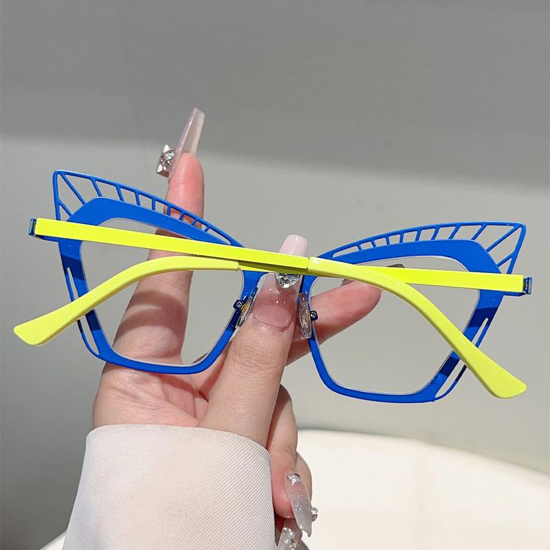 Vintage Anti Blue Light Optical Glasses Oversized Women Luxury Designer Myopia Prescription Eye Glasses Frame Customize