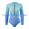 Women's Long Sleeve Swimwear Bikini Set with Sun Protection - European & American Style