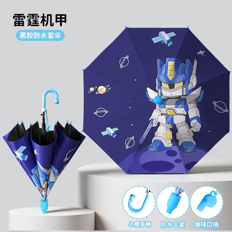 Umbrella Wholesale Cartoon Children's Umbrella Automatic Cute Long Handle Umbrella School Boys and Girls Kindergarten Sunshade Children's Umbrella