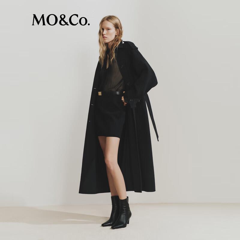 MO&Co. High-Neck Wool-Cashmere Sweater