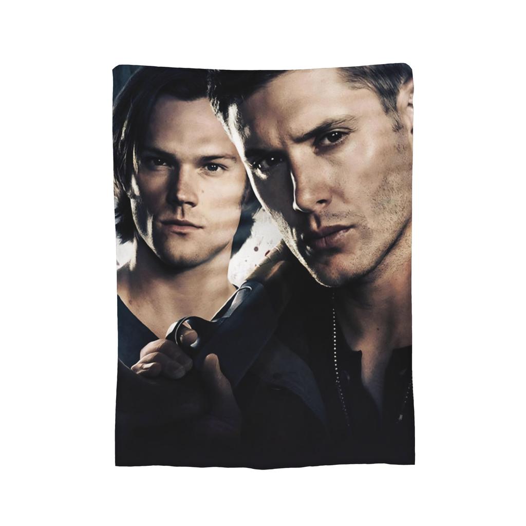 Supernatural Sam Winchester Blanket Fleece Spring/Autumn   Multifunction Soft Throw Blankets for Bed Couch Bedding Throws