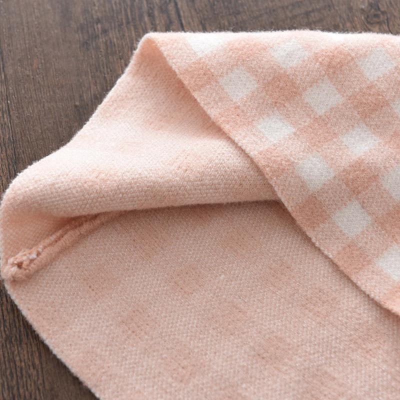 3-8 Year Old Girls Knitted Plaid Inner Suspender Skirt Cardigan Two-piece Baby Girl Suit Skirt